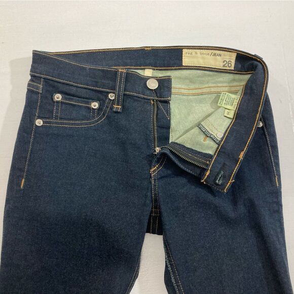 Rag & Bone Jean Legging Women’s 26 Blue Denim Clean Indigo Skinny W1503M303 - Picture 6 of 14